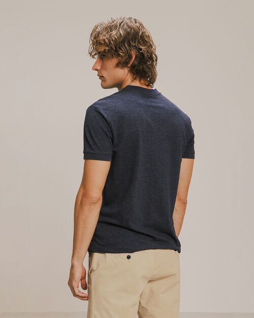 Polo Fit Slim Azul